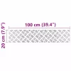 Rácsos lemezek 2 pcs Ezüst 100 x 20 cm Alumínium