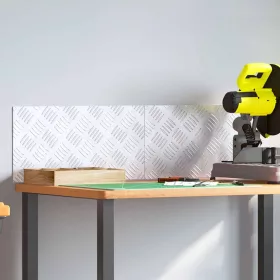 Rácsos lemezek 2 pcs Ezüst 50 x 25 cm Alumínium