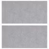 Rácsos lemezek 2 pcs Ezüst 50 x 25 cm Alumínium