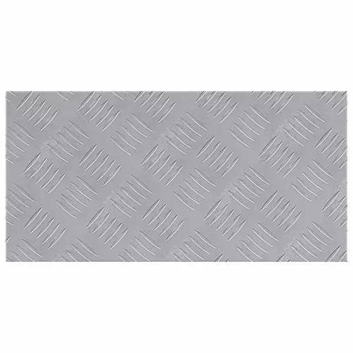 Rácsos lemezek 2 pcs Ezüst 50 x 25 cm Alumínium