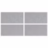 Rácsos lemezek 4 pcs Ezüst 50 x 25 cm Alumínium