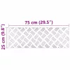 Rácsos lemezek 2 pcs Ezüst 75 x 25 cm Alumínium