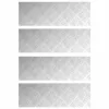 Rácsos lemezek 4 pcs Ezüst 75 x 25 cm Alumínium