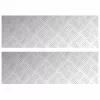 Rácsos lemezek 2 pcs Ezüst 75 x 25 cm Alumínium