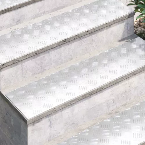 Rácsos lemezek 2 pcs Ezüst 100 x 25 cm Alumínium