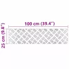 Rácsos lemezek 4 pcs Ezüst 100 x 25 cm Alumínium