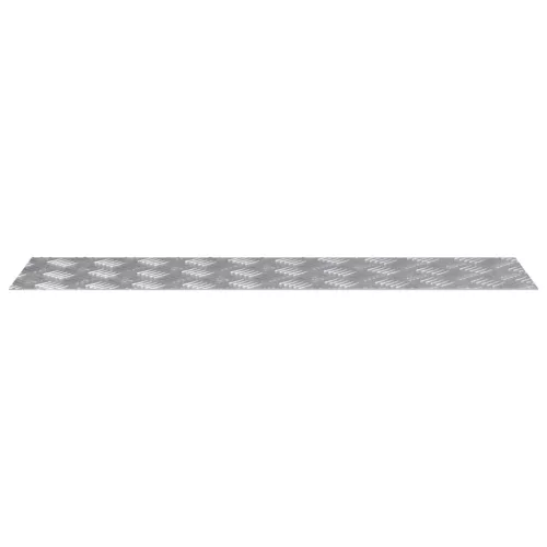 Rácsos lemezek 4 pcs Ezüst 100 x 25 cm Alumínium