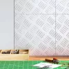 Rácsos lemezek 4 pcs Ezüst 30 x 30 cm Alumínium