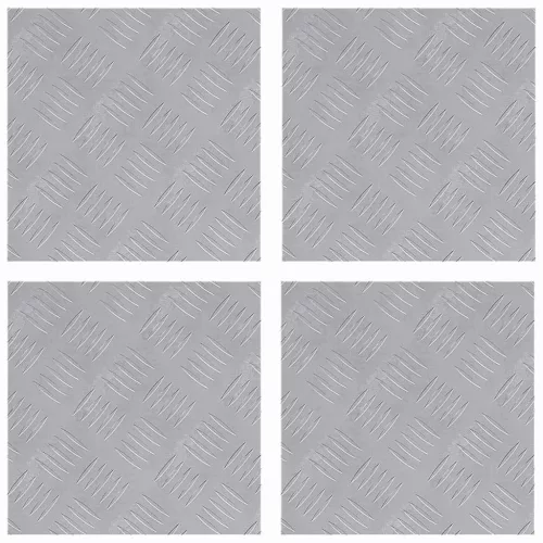 Rácsos lemezek 4 pcs Ezüst 30 x 30 cm Alumínium