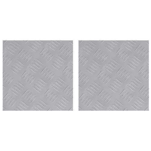 Rácsos lemezek 2 pcs Ezüst 30 x 30 cm Alumínium