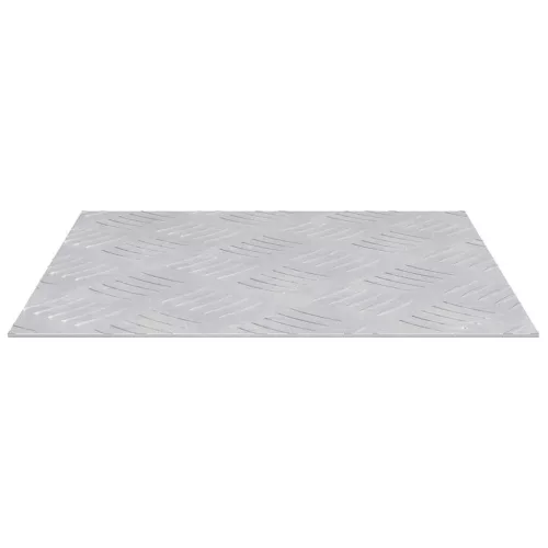 Rácsos lemezek 4 pcs Ezüst 30 x 30 cm Alumínium