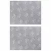 Rácsos lemezek 2 pcs Ezüst 40 x 30 cm Alumínium