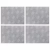 Rácsos lemezek 4 pcs Ezüst 40 x 30 cm Alumínium