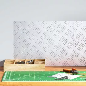 Rácsos lemezek 2 pcs Ezüst 40 x 30 cm Alumínium