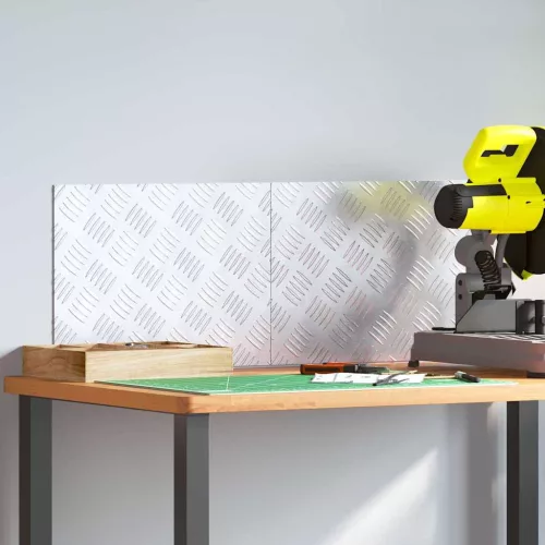 Rácsos lemezek 2 pcs Ezüst 40 x 30 cm Alumínium