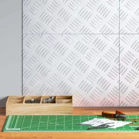 Rácsos lemezek 4 pcs Ezüst 40 x 30 cm Alumínium