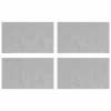 Rácsos lemezek 4 pcs Ezüst 50 x 30 cm Alumínium