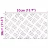Rácsos lemezek 4 pcs Ezüst 50 x 30 cm Alumínium