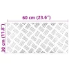 Rácsos lemezek 4 pcs Ezüst 60 x 30 cm Alumínium
