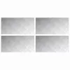 Rácsos lemezek 4 pcs Ezüst 60 x 30 cm Alumínium