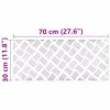 Rácsos lemezek 4 pcs Ezüst 70 x 30 cm Alumínium