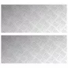 Rácsos lemezek 2 pcs Ezüst 70 x 30 cm Alumínium