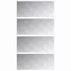 Rácsos lemezek 4 pcs Ezüst 70 x 30 cm Alumínium