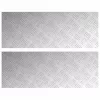 Rácsos lemezek 2 pcs Ezüst 80 x 30 cm Alumínium