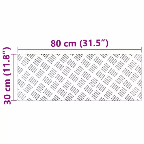 Rácsos lemezek 2 pcs Ezüst 80 x 30 cm Alumínium