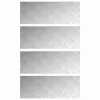 Rácsos lemezek 4 pcs Ezüst 80 x 30 cm Alumínium