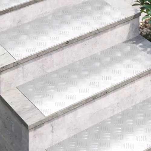 Rácsos lemezek 4 pcs Ezüst 80 x 30 cm Alumínium