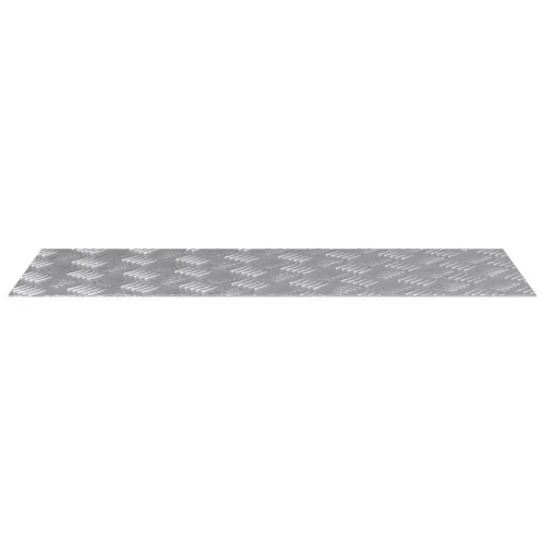 Rácsos lemezek 4 pcs Ezüst 80 x 30 cm Alumínium