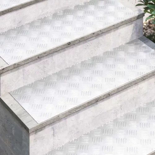Rácsos lemezek 4 pcs Ezüst 90 x 30 cm Alumínium