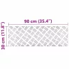 Rácsos lemezek 4 pcs Ezüst 90 x 30 cm Alumínium