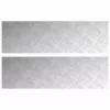 Rácsos lemezek 2 pcs Ezüst 100 x 30 cm Alumínium