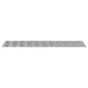 Rácsos lemezek 4 pcs Ezüst 100 x 30 cm Alumínium