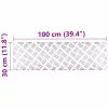 Rácsos lemezek 2 pcs Ezüst 100 x 30 cm Alumínium