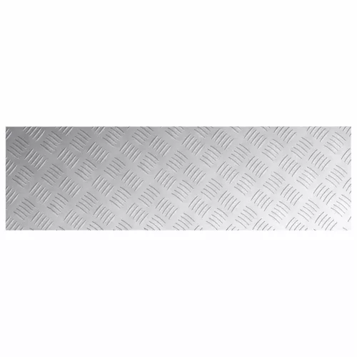 Rácsos lemezek 4 pcs Ezüst 100 x 30 cm Alumínium