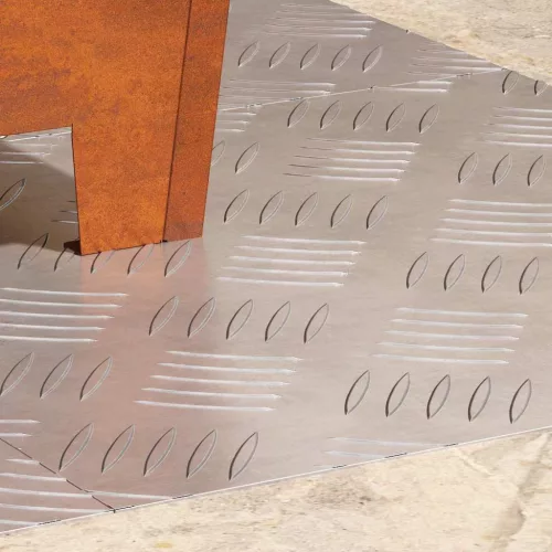 Rácsos lemezek 4 pcs Ezüst 40 x 40 cm Alumínium