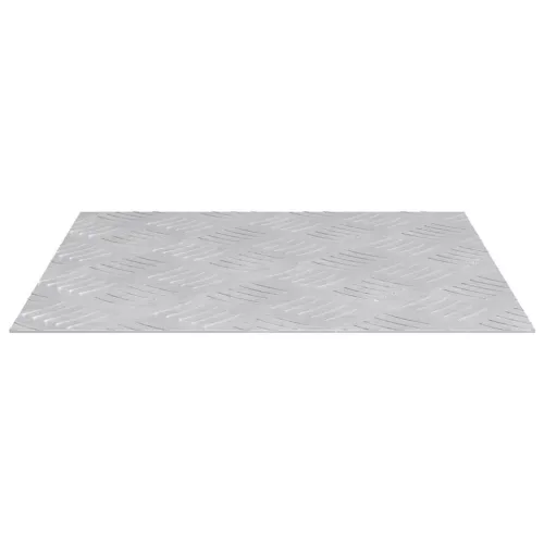 Rácsos lemezek 4 pcs Ezüst 40 x 40 cm Alumínium