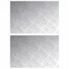 Rácsos lemezek 2 pcs Ezüst 60 x 40 cm Alumínium