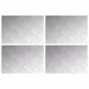 Rácsos lemezek 4 pcs Ezüst 60 x 40 cm Alumínium