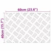 Rácsos lemezek 2 pcs Ezüst 60 x 40 cm Alumínium