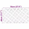 Rácsos lemezek 4 pcs Ezüst 70 x 40 cm Alumínium