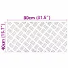 Rácsos lemezek 2 pcs Ezüst 80 x 40 cm Alumínium