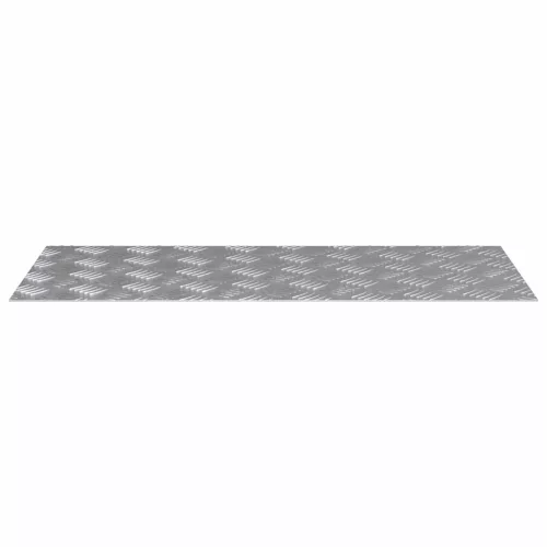 Rácsos lemezek 4 pcs Ezüst 90 x 40 cm Alumínium
