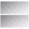 Rácsos lemezek 2 pcs Ezüst 90 x 40 cm Alumínium