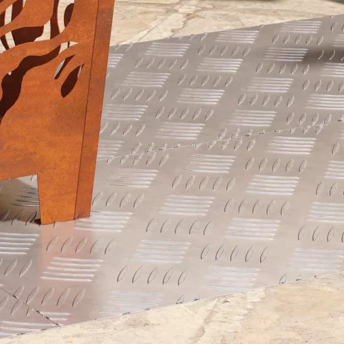 Rácsos lemezek 4 pcs Ezüst 90 x 40 cm Alumínium