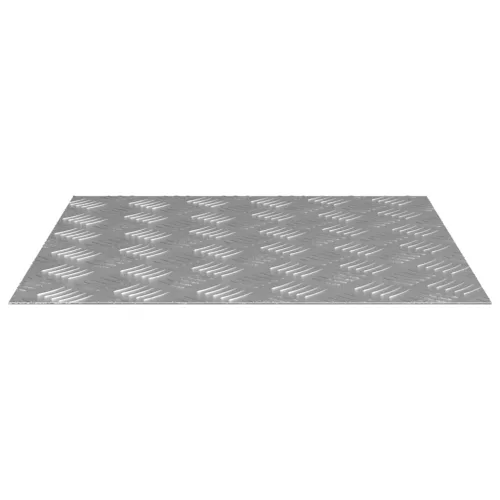 Rácsos lemezek 4 pcs Ezüst 50 x 50 cm Alumínium