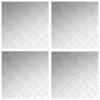 Rácsos lemezek 4 pcs Ezüst 50 x 50 cm Alumínium